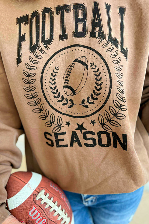 Varsity Graphic Print Crew Neck Pullover Sweatshirt
