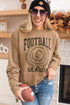 Varsity Graphic Print Crew Neck Pullover Sweatshirt