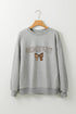 Varsity Letter Game Day Bow Graphic Sweatshirt