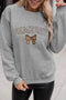 Varsity Letter Game Day Bow Graphic Sweatshirt