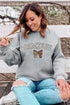 Varsity Letter Game Day Bow Graphic Sweatshirt