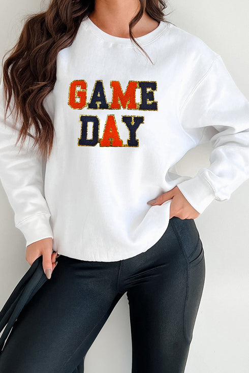 Varsity Letter Game Day Crew Neck Sweatshirt