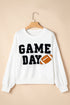 Varsity Letter Game Day Graphic Crew Neck Sweatshirt