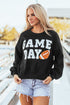 Varsity Letter Game Day Graphic Crew Neck Sweatshirt