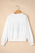 Varsity Letter Game Day Graphic Crew Neck Sweatshirt