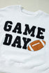 Varsity Letter Game Day Graphic Crew Neck Sweatshirt