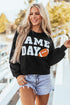 Varsity Letter Game Day Graphic Crew Neck Sweatshirt