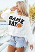 Varsity Letter Game Day Graphic Crew Neck Sweatshirt
