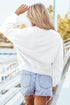 Varsity Letter Game Day Graphic Crew Neck Sweatshirt