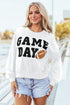 Varsity Letter Game Day Graphic Crew Neck Sweatshirt