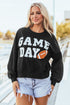 Varsity Letter Game Day Graphic Crew Neck Sweatshirt