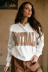 Varsity Letter Graphic Crew Neck Game Day Sweatshirt