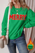 Varsity Letter Graphic Crew Neck Pullover Sweatshirt