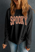 Varsity Letter Graphic Crewneck Pullover Sweatshirt
