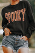 Varsity Letter Graphic Crewneck Pullover Sweatshirt