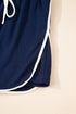 Varsity Stripe Contrast Trim Pullover Skort Two Piece Dress