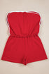 Varsity Stripe Contrast Trim Pullover Skort Two Piece Dress