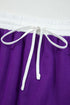 Varsity Stripe Contrast Trim Pullover Skort Two Piece Dress