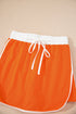 Varsity Stripe Contrast Trim Pullover Skort Two Piece Dress