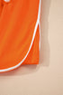 Varsity Stripe Contrast Trim Pullover Skort Two Piece Dress