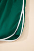 Varsity Stripe Contrast Trim Pullover Skort Two Piece Dress