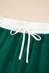 Varsity Stripe Contrast Trim Pullover Skort Two Piece Dress
