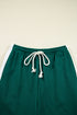 Varsity Stripe Contrast Trim Pullover Wide Leg Pant Set