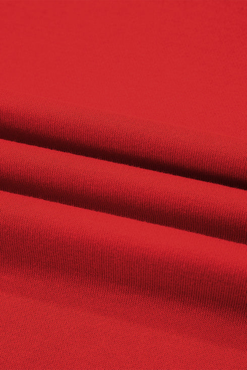 Varsity Stripe Drop Shoulder Oversized Crewneck Sweatshirt