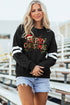 Varsity Stripe Merry Christmas Graphic Crewneck Sweatshirt
