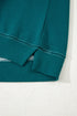 Varsity Stripe Relaxed Fit Crew Neck Pullover Sweatshirt
