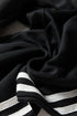 Varsity Striped Detail Crewneck Pullover Wide Leg Pant Set