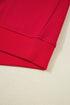 Varsity Striped Detail Crewneck Pullover Wide Leg Pant Set