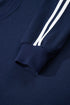 Varsity Striped Detail Crewneck Pullover Wide Leg Pant Set