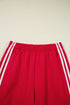 Varsity Striped Detail Crewneck Pullover Wide Leg Pant Set