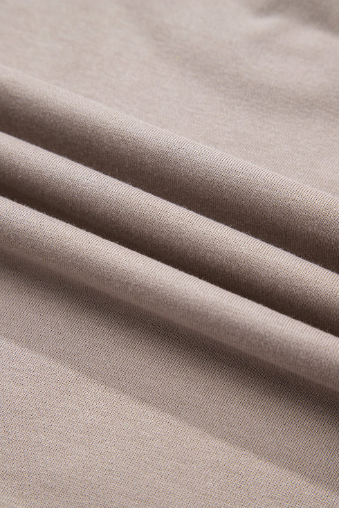 Varsity Striped Detail Crewneck Pullover Wide Leg Pant Set