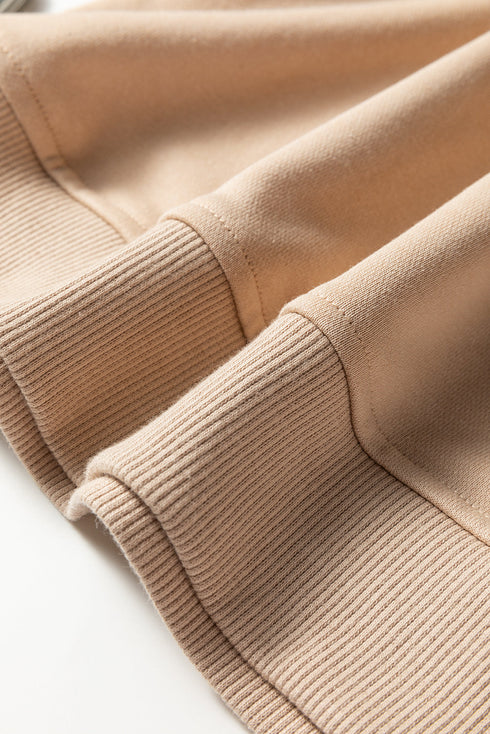 Varsity Striped Detail Crewneck Pullover Wide Leg Pant Set