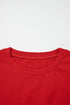 Varsity Striped Patchwork Crew Neck Short Sleeve T Shirt