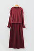 Varsity Striped Pullover Drawstring Wide Leg Pant Set
