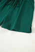 Varsity Striped Sleeve Drop Shoulder Sweatshirt Short Set