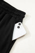 Varsity Striped Sleeve Drop Shoulder Sweatshirt Short Set