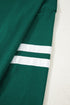 Varsity Striped Sleeve Drop Shoulder Sweatshirt Short Set