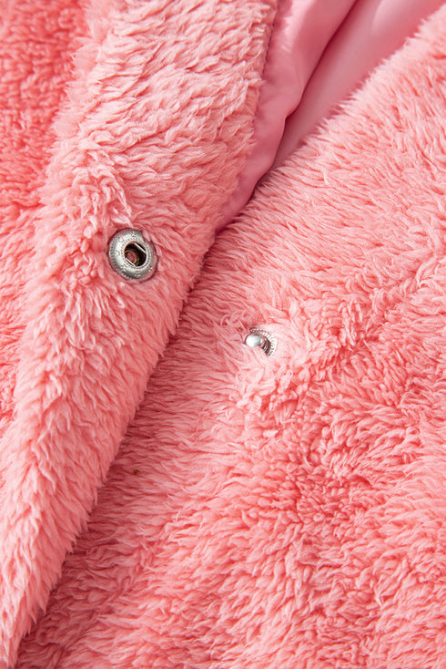 Varsity Striped Trim Patchwork Sherpa Fleece Vest
