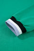 Varsity Striped V Neck Long Sleeve Pocket T Shirt Dress