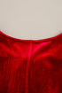 Velvet Bow Detail High Waist A Line Mini Dress