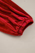 Velvet Bow Detail High Waist A Line Mini Dress