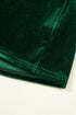 Velvet Bow Detail High Waist A Line Mini Dress
