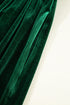 Velvet Bow Detail High Waist A Line Mini Dress