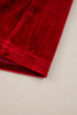Velvet Bow Detail High Waist A Line Mini Dress