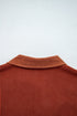 Velvet Drop Shoulder Flap Pocket Casual Shacket Jacket
