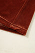 Velvet Elastic V Neck Puff Sleeve A Line Mini Dress